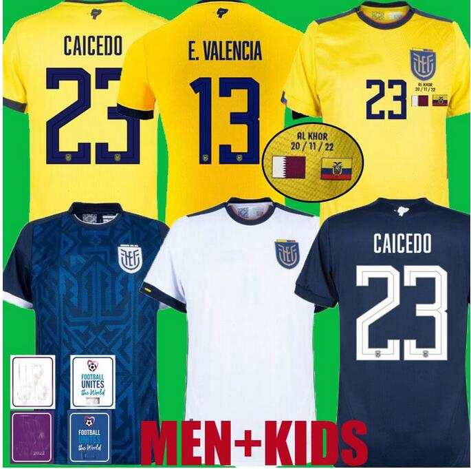 

Ecuador soccer jerseys VS Qatar match details 2022 CAICEDO valencia Pervis Estupinan 22/23 J. Cifuentes Gonzalo Plata Michael Estrada football shirts Sarmiento