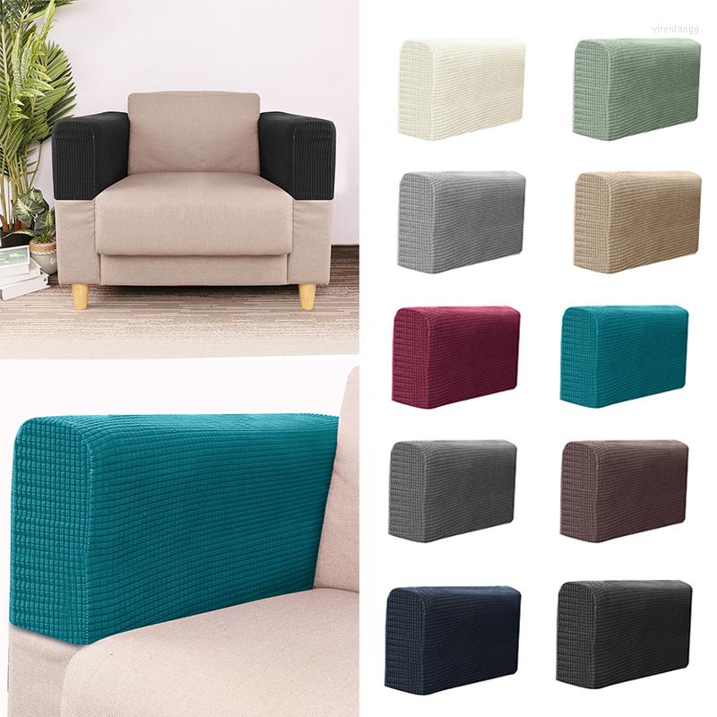 

Chair Covers Protective Cover Recliner Arm Cap Couch Sofa Armchair Slipcover Armrest Non Slip Solid 2pcs/pack