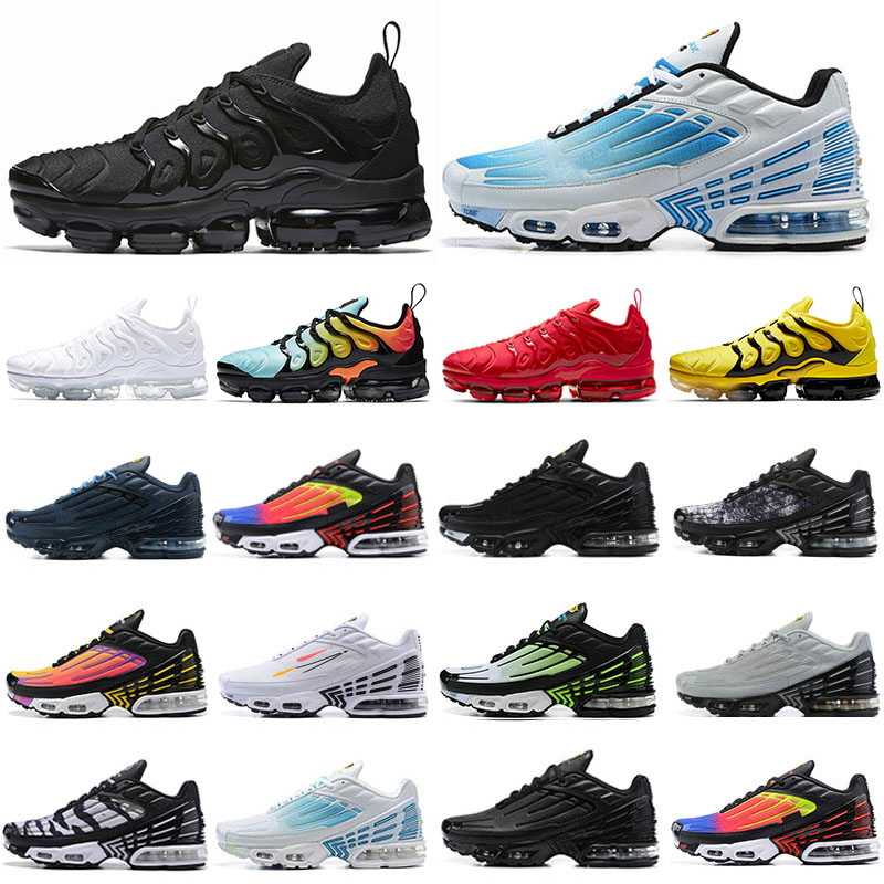 

Plus Tn 3.0 Running Shoes for Men Women Trainers Triple Black White Gradients Lemon Lime Red Royal Blue Metallic Gold Orange Fresh Sports Sneakers 36-47