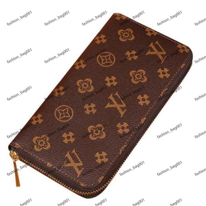 

2022 new Single zipper WALLET the most stylish way to carry around money cards and coins men leather purse card holder long business women wallet, 123