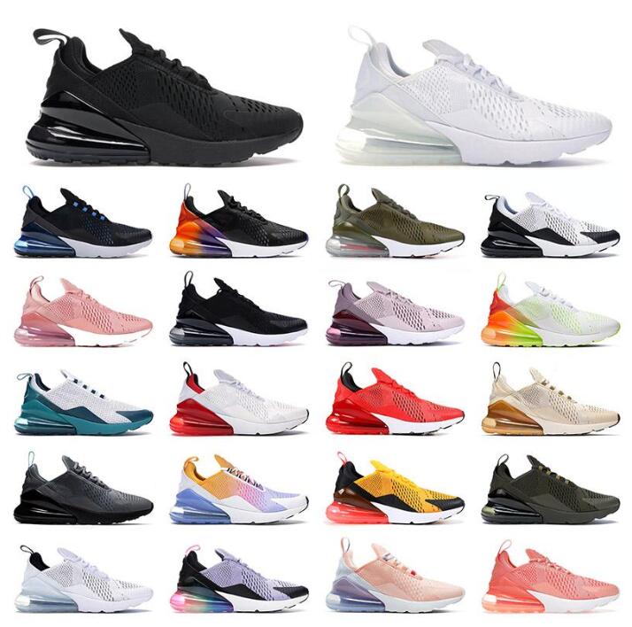 

2023 Sports 27C Mens Women Running Shoes Triple White Black Barely Rose Be True Medium Olive Air Max 270 Airmax 270s Spirit Teal Men Trainers Sneakers, 19