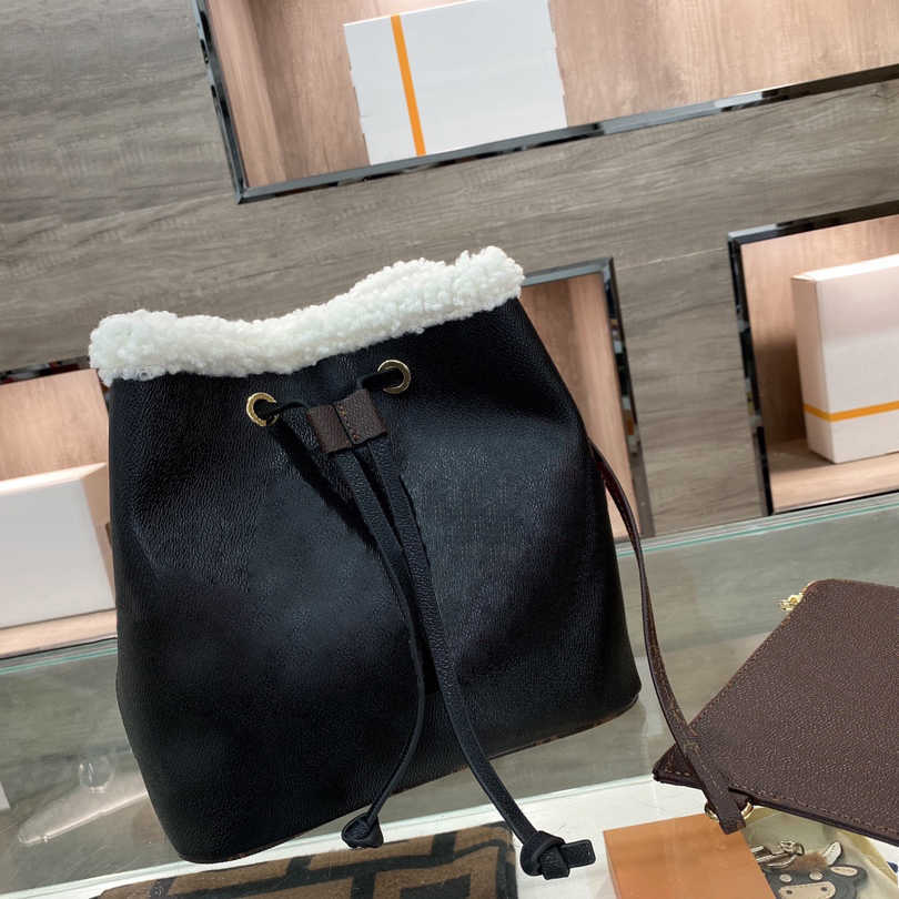 

Crossbody Bag Fashion tote high quality calfskin classic Famous Designer Lvity Wallets handbags wool shopping bags jacquard flower handbags, Black