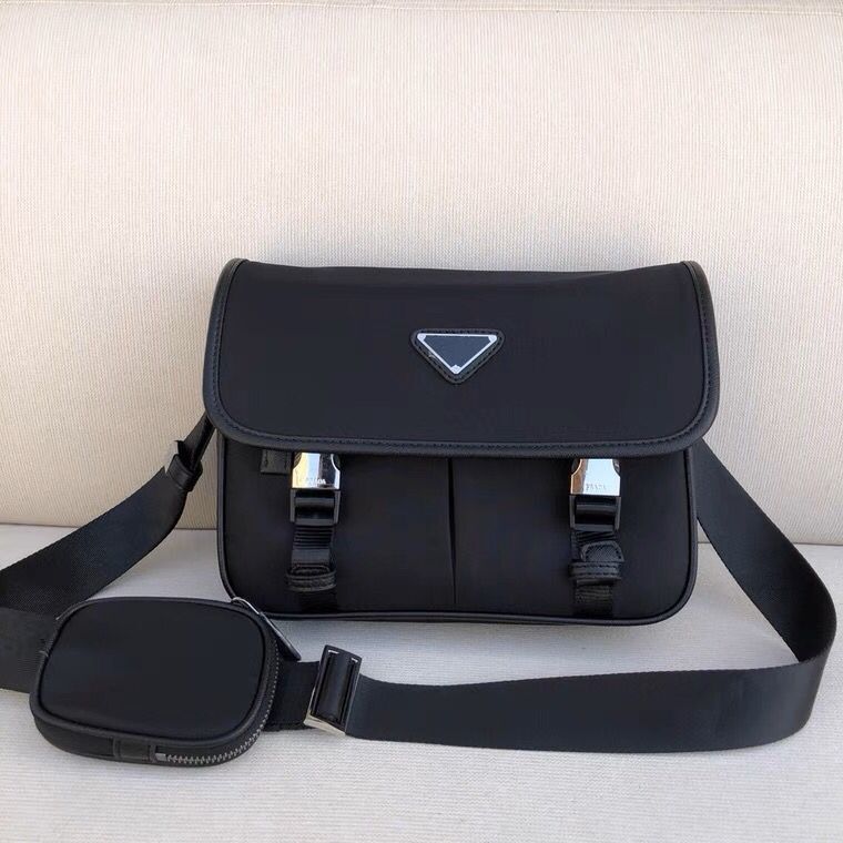 

women or Men's Handbags Shoulder Bags Messenger Bag leather Luxurys purse shoes backpacks Designers wallet Cross body bag tote backpack waist pack 2VD034 2vd769 PR, Black