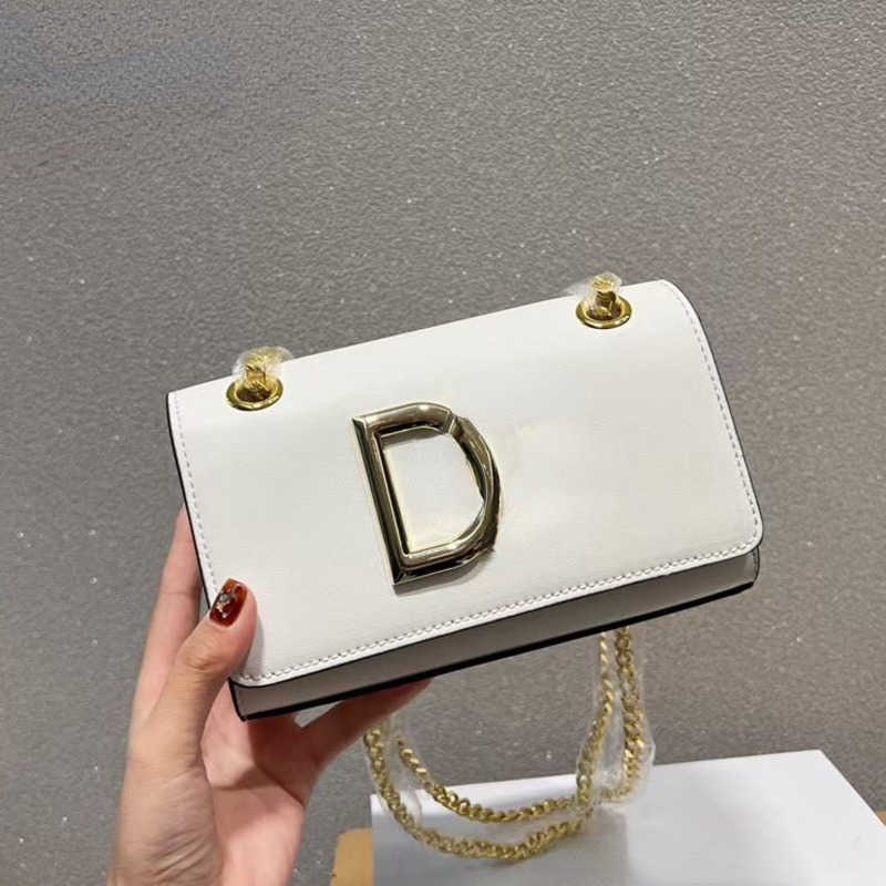 

Women Bags Shoulder Crossbody Dg Designer Handbag Square Purse Fashion Chain Totes Messenger Lady Letter Flap Clutch 41841, Black
