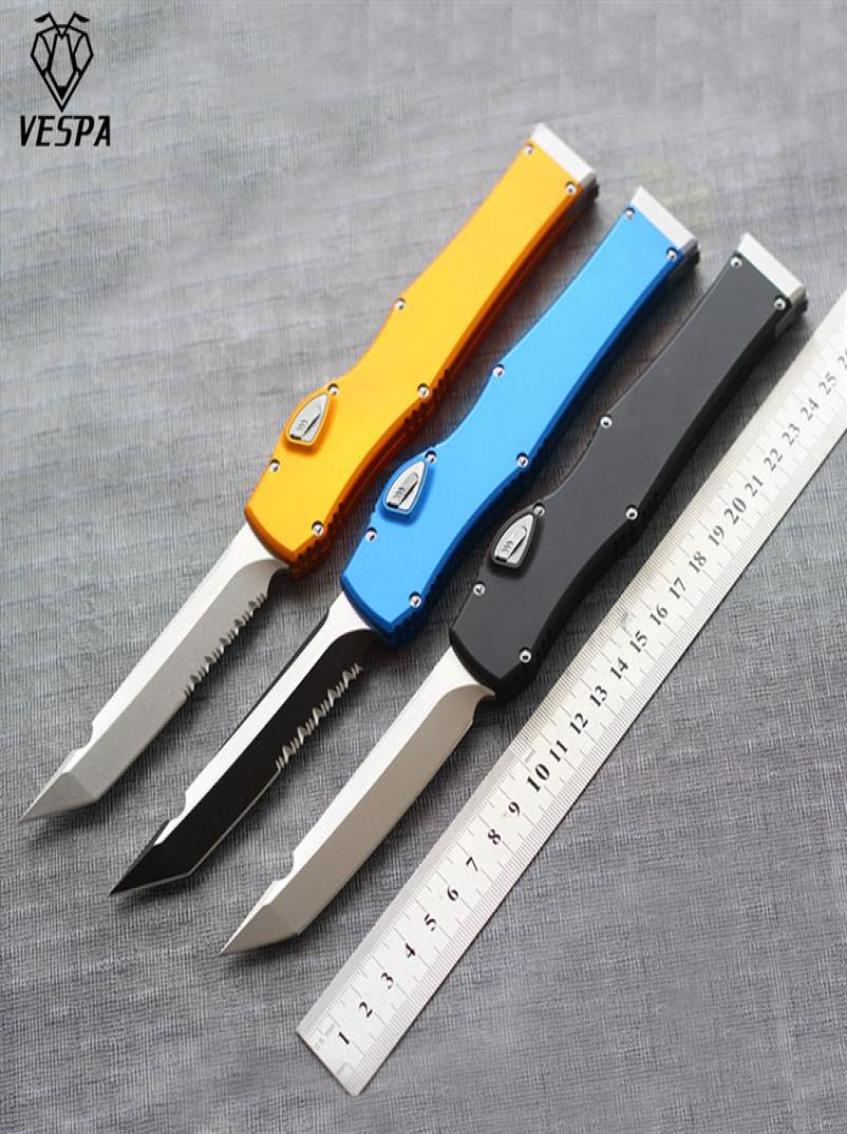 

VESPA Edition Blade D2 Handle Aluminum Dinner kitchen knife survival outdoor EDC hunting tactical tool knives27713969934