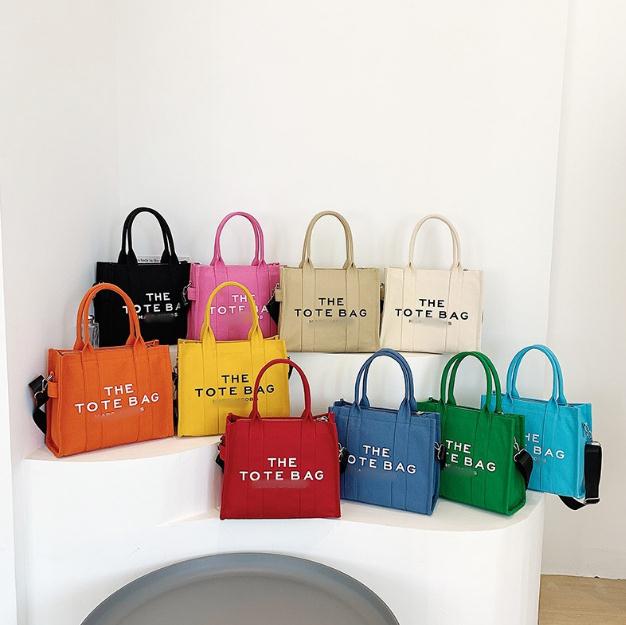 

2022 new women TOTE BAG letter canvas bag diagonal handbag hand shopping bag MA06