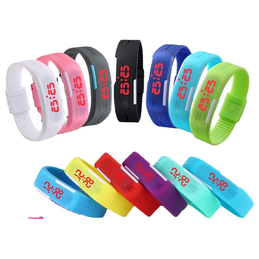 

LED Sports Bracelet Watch Cool Design Multi-Color Fashion Digital Wristwatch Date Time Military Men Women touch Wristwatches, Leave a message about color