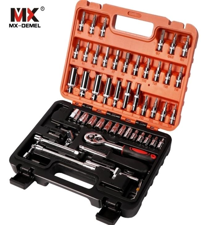 

MXDEMEL 53pcs Combination Tool Wrench Set Car Repair s Batch Head Ratchet Pawl Socket Spanner Screwdriver Y200321