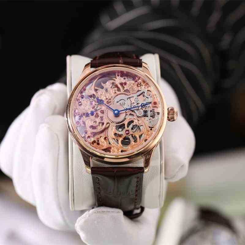 

All-match Men's and Women's Automatic Mechanical Watch Hollow Carved Movement Fashion Tt0u Luxury Business 1yxj