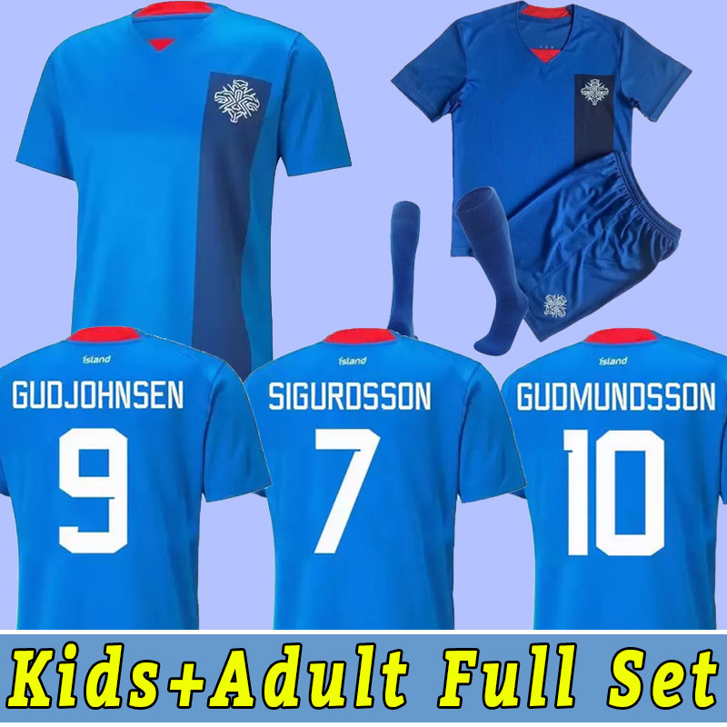 

2022 2023 Iceland National Team Soccer Jerseys Islandia 22 23 G SIGURDSSON Sigthorsson E GUDJOHNSEN R SIGURDSSON FINNBOGASON Men Football men kids child, Home