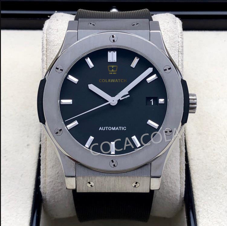 

QC Quality WATCH Classic Fusion Gold 511 -1180 Black Dial Transparent Automatic Mens Watch Watches wristwatcheS