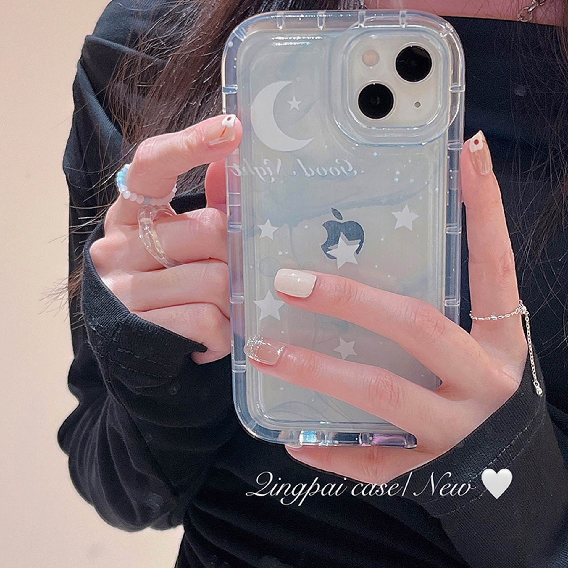 

Dream Galaxy Case For iPhone 11 12 13 14 Pro Max Clear Blue Purple Star Cases Retail