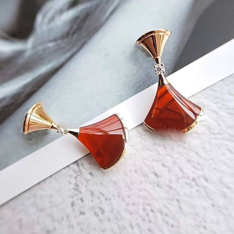 

earring designers luxury jewelry fashion studs fan shape divas dream earrings diamonds small skirt charm female elegant jewelry for valentines day