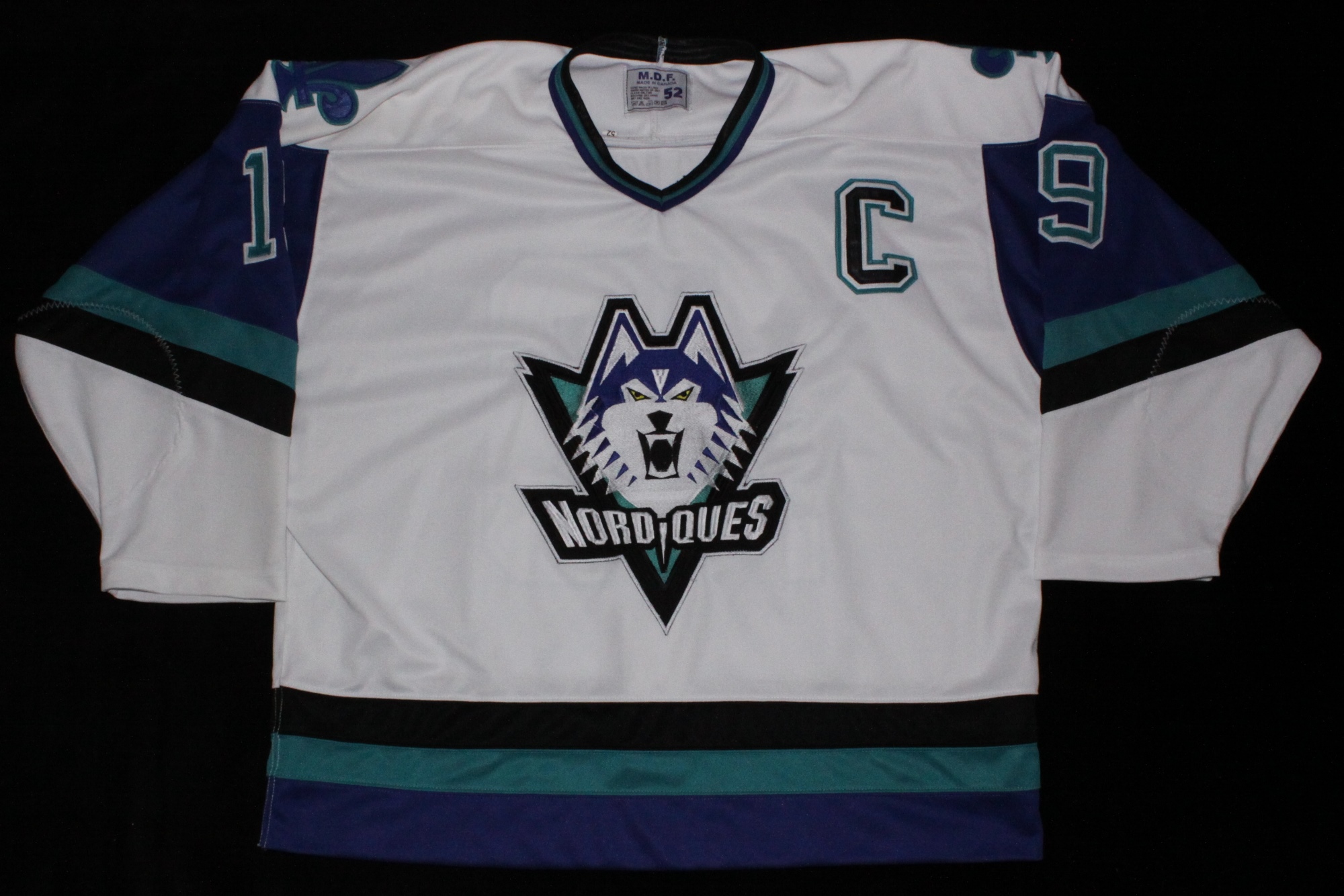 

Quebec Nordiques Wolf Jersey # 19 Joe Sakic Hockey Jersey Embroidery Stitched Customize any number and name Jerseys., Name and number