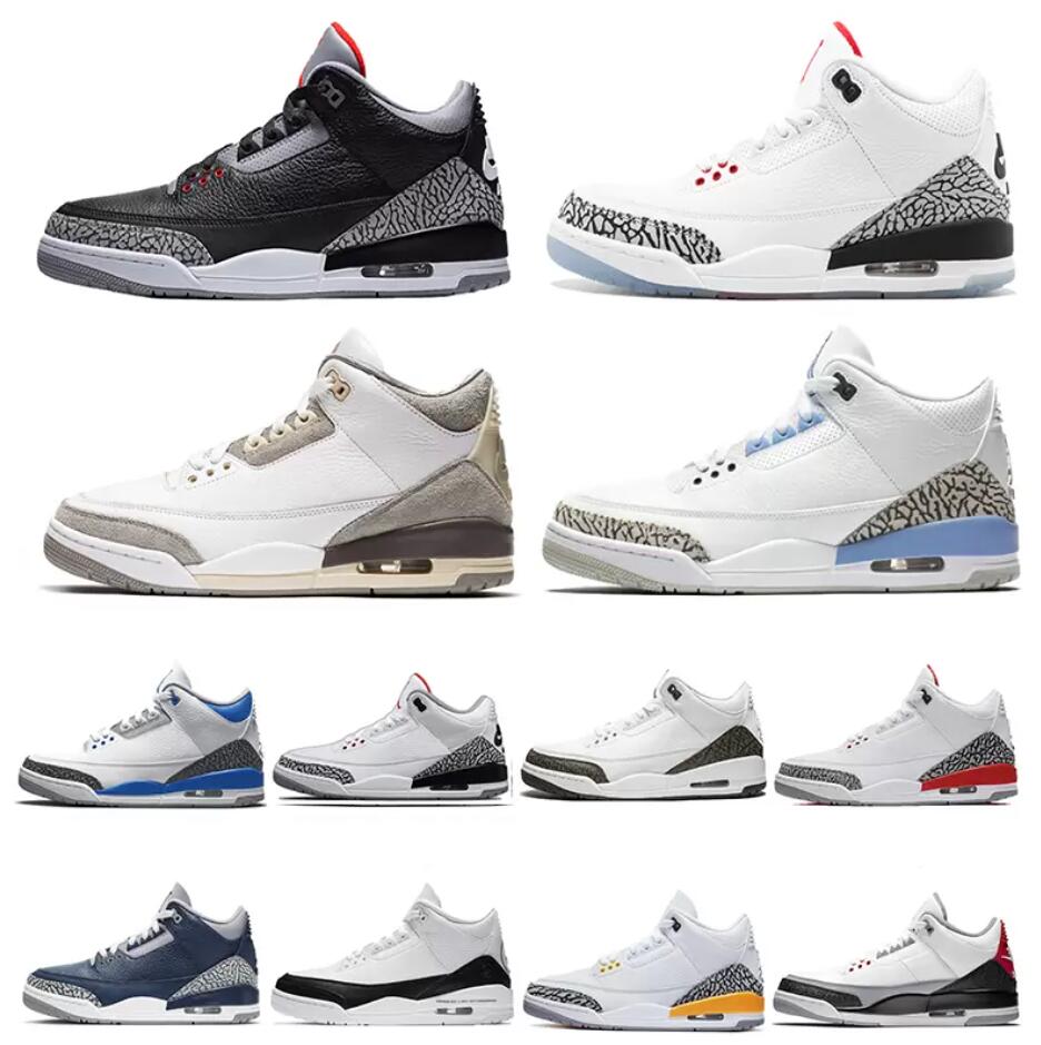 

Shoes Athletic Basketball 3 Basketball AMM Katrina 3s Cardinal Red Black Cement White UNC Orange Tinker Fragment Men Outdoor Sports Sneakers Original, 19
