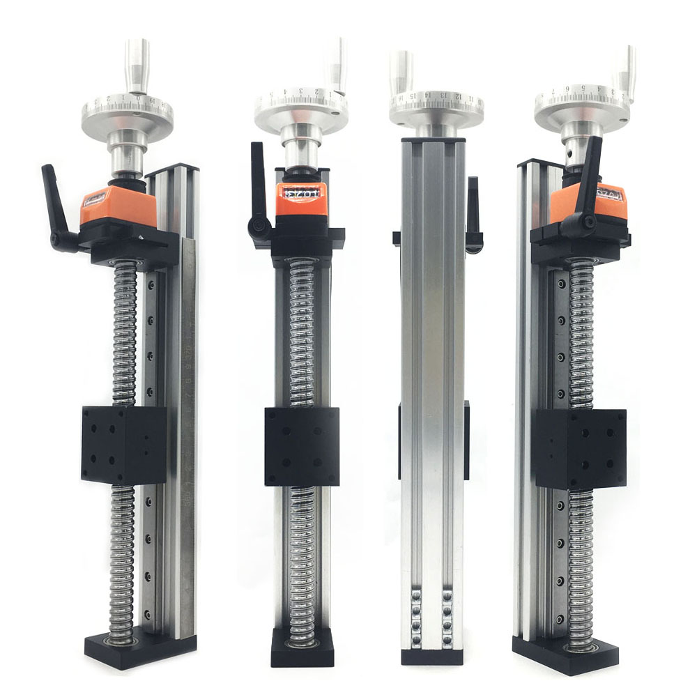 

Miniature CNC Manual Ball Screw Sliding Table 100-500mm Effective Travel Linear Guide Table Module SFU1605 with Counter