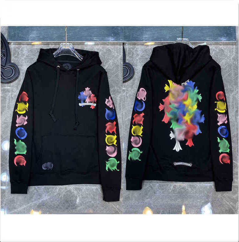 

Men' Hoodies Sweatshirts Designer Hearts Hoodie Chromes Mens Hoody Clothing Womens Heart Hooded Ch Cross Flower Arm Front Printed Horseshoe Pocket Zipper vf, 16