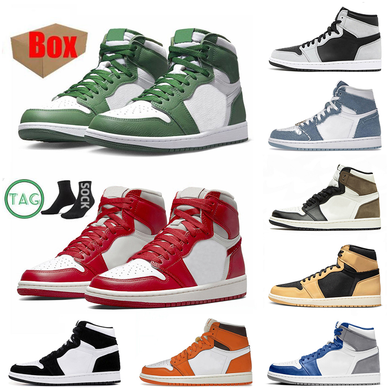 

Jumpman 1 basketball shoes 1s travis scotts Sneakers High OG Dark Mocha True Blue Starfish Denim Bred Panda Denim White Off Chicago UNC Men Outdoor Sports Trainers, A17 bordeaux 40-47