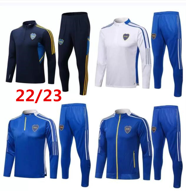 

2023 BocA Juniors soccer jacket man tracksuit set 22/23 MARADONA TEVEZ DE ROSSI Long pull sleeve football training suit Sweater jogging Survetement