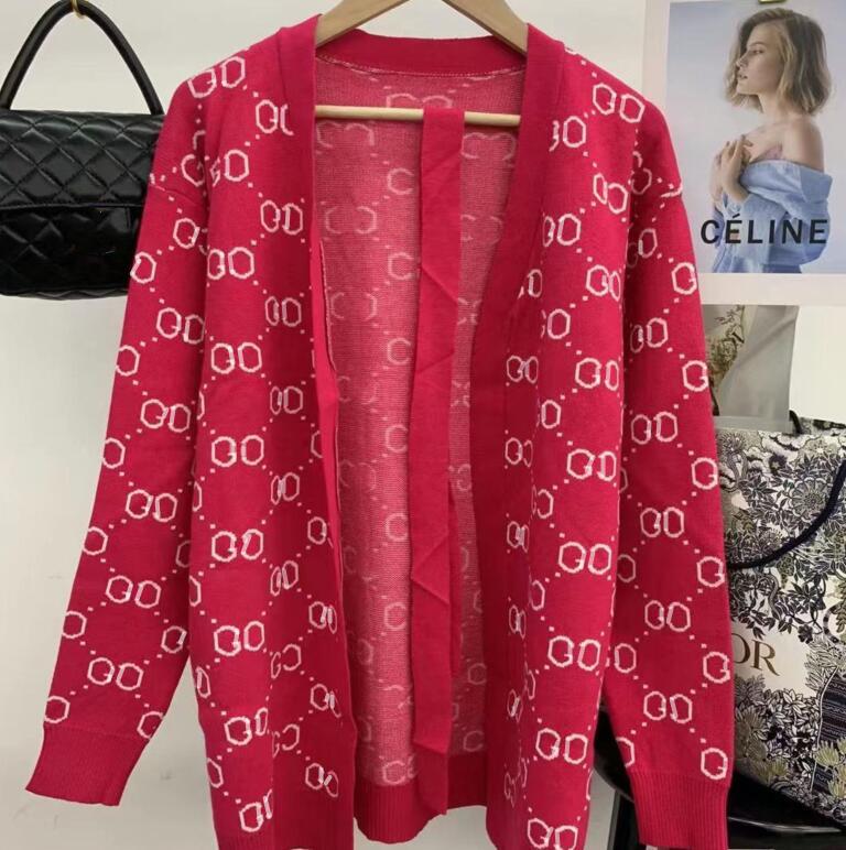 

22GG autumn new women' Sweaters brand Casual fashion Womens Designer Sweater, Red