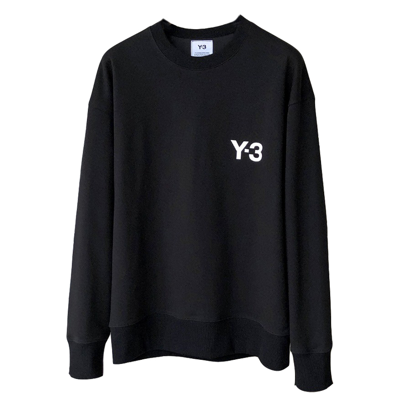 

Men Hoodies Sweatshirt Sweater Orange Black Printed Round Neck Pullover y3 Casual Loose
