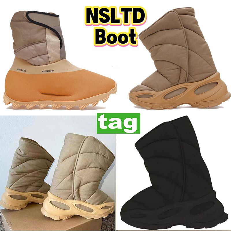 

Designer Boots NSLTD Booties men women shoes Knit RNR Boot Sulfer Khaki Half Knee Thigh-High snow Bootes waterproof slip-on mens sneaker fashion warm winter Sneakers, 04-bubble wrap packaging
