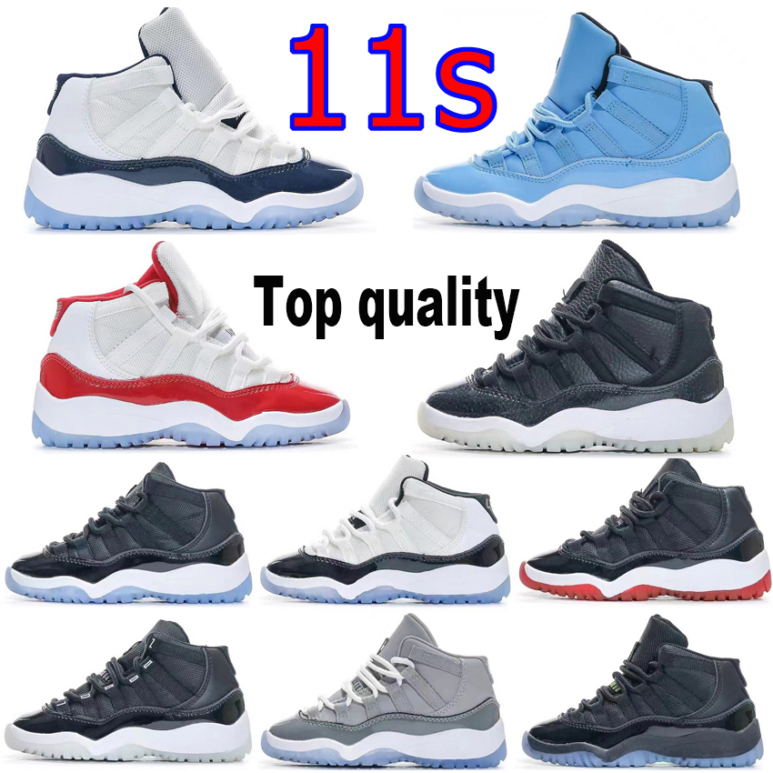 

Kids Cool Grey 11s XI Basketball Shoes Child Jumpmen Concord Space Jam Metallic Silver Pink Snakeskin Bred Legend Blue Children Boys Girls 11 Sneaker size 25-35, #8