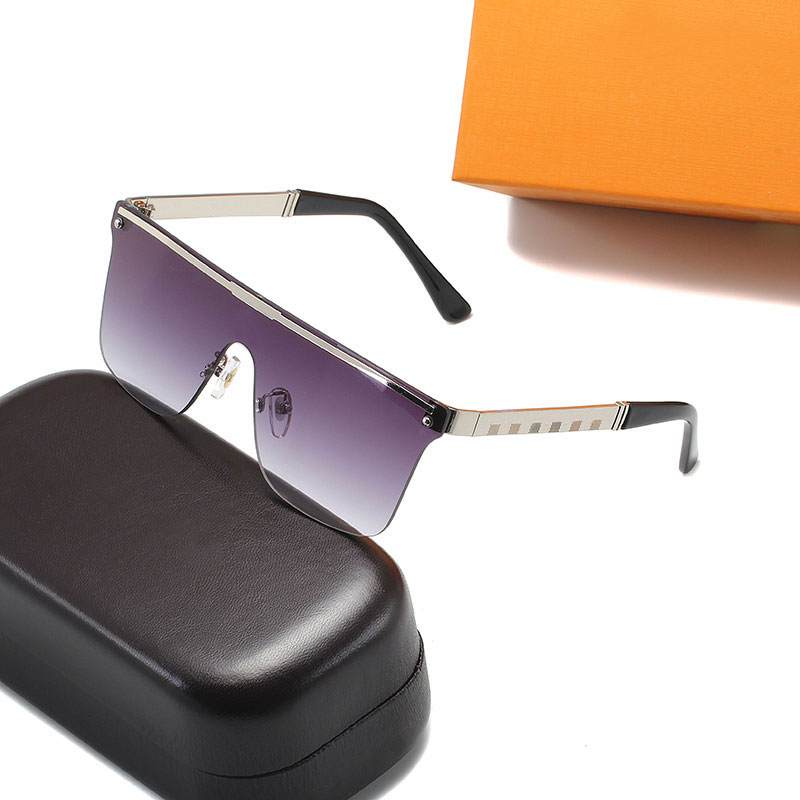 

Millionaire Womans Sunglasses Luxury Mens Sun glasses UV Protection men Designer eyeglass Gradient Metal hinge Fashion women spectacles with boxs 414