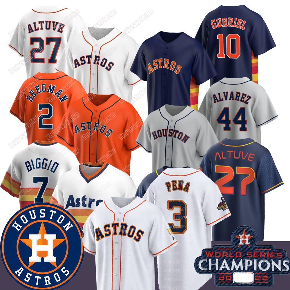 

27 Jose Altuve Astros Jersey 2023 Gold Program Champions Jeremy Pena Alex Bregman Yuli Gurriel Yordan Alvarez Mancini Michael Brantley Houstons Justin Verlander, Orange as picture mens s-xxxl