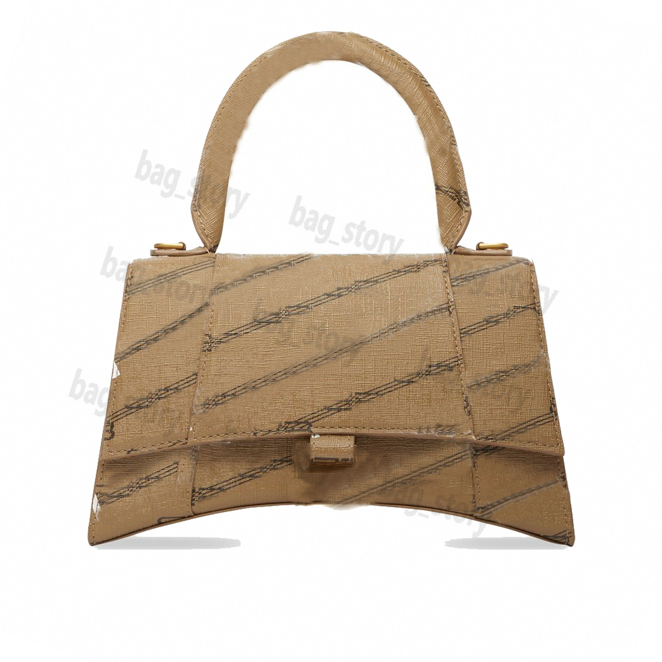 

FW22 Motorcycle Bag Luxury Hourglass Halfmoon Crescent Bags Women Handle Handbag Shoulderbag Fashion Canvas Printed Logo Flap Messenger Ladies Classic Purse