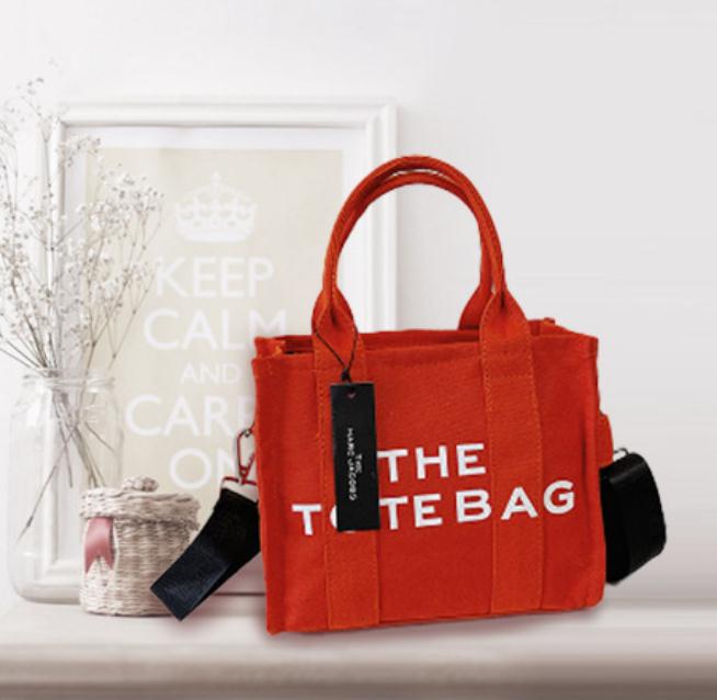 

totes bag marc tote bag handbag Shoulder Bags Women Designer Fashion Clutch Casual Canvas Handbags Summer Ladies Crossbody Letter Printing SIZE 25cm J009