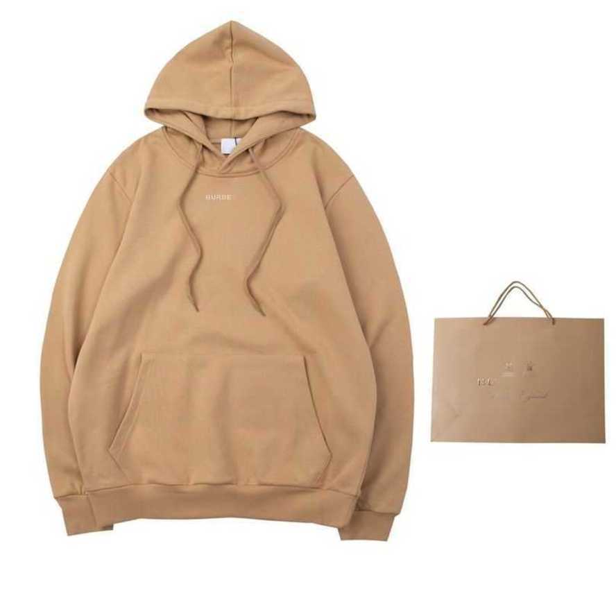 

Burbrerry Mens Hoodie Burberys Pullover Sweatshirt the Correct Version of Bur Family Classic Red Monster 3d Printing Autumn and Winter New l, Khaki