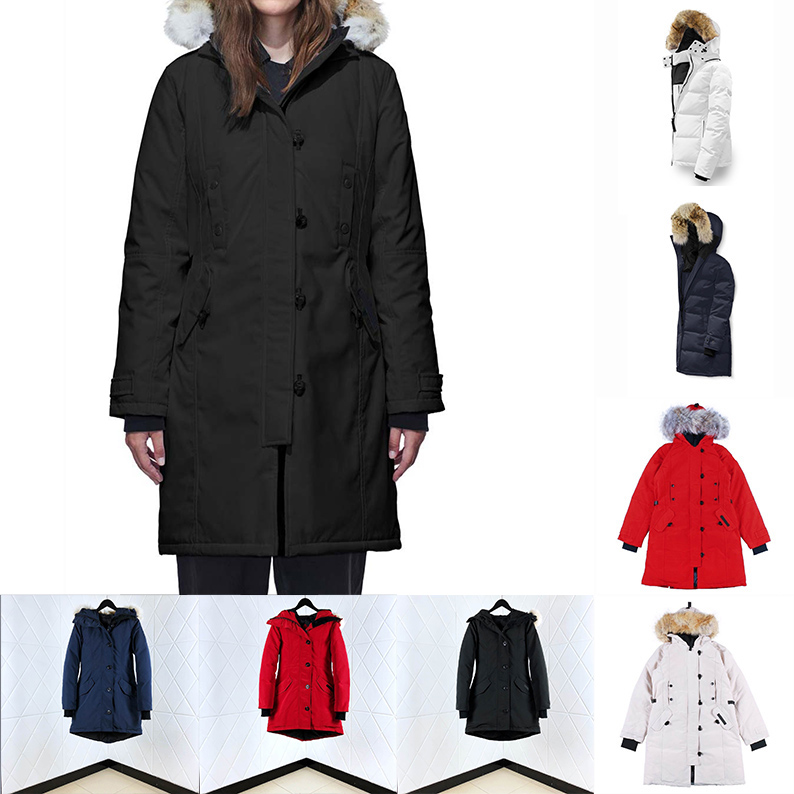 

Winter Canada Women Parka Thick Warm Fur Removable Hooded Down Jacket Womens Slim Coat High1 Quality Doudoune, 24