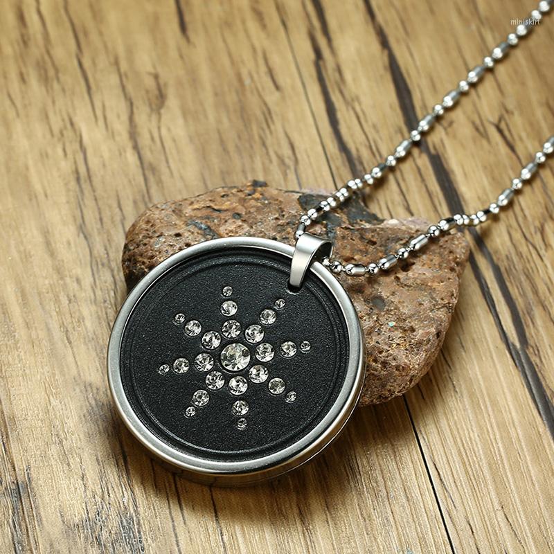 

Pendant Necklaces Scalar Energy Negative Ions Anti EMF Pendent Lava Stone And Stainless Steel Quantum Science Necklace