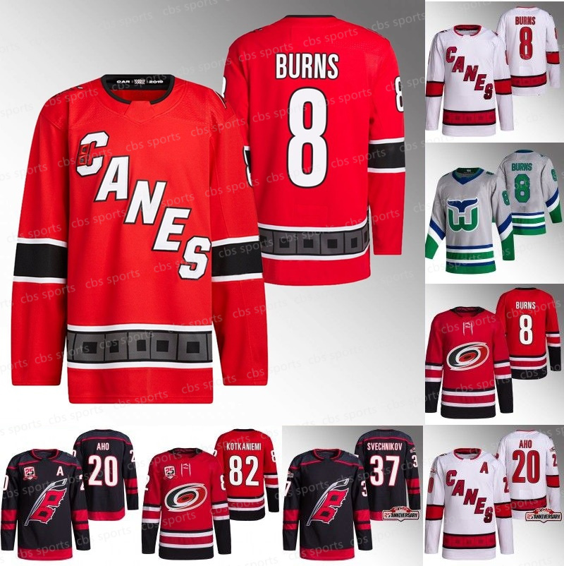 

#8 Brent Burns Hurricane 2022-23 Reverse Retro Jersey Sebastian Aho Teuvo Teravainen Max Pacioretty Niederreiter Andrei Svechnikov Justin Williams Jaccob Slavin, Mens(as shown)s-xxxl