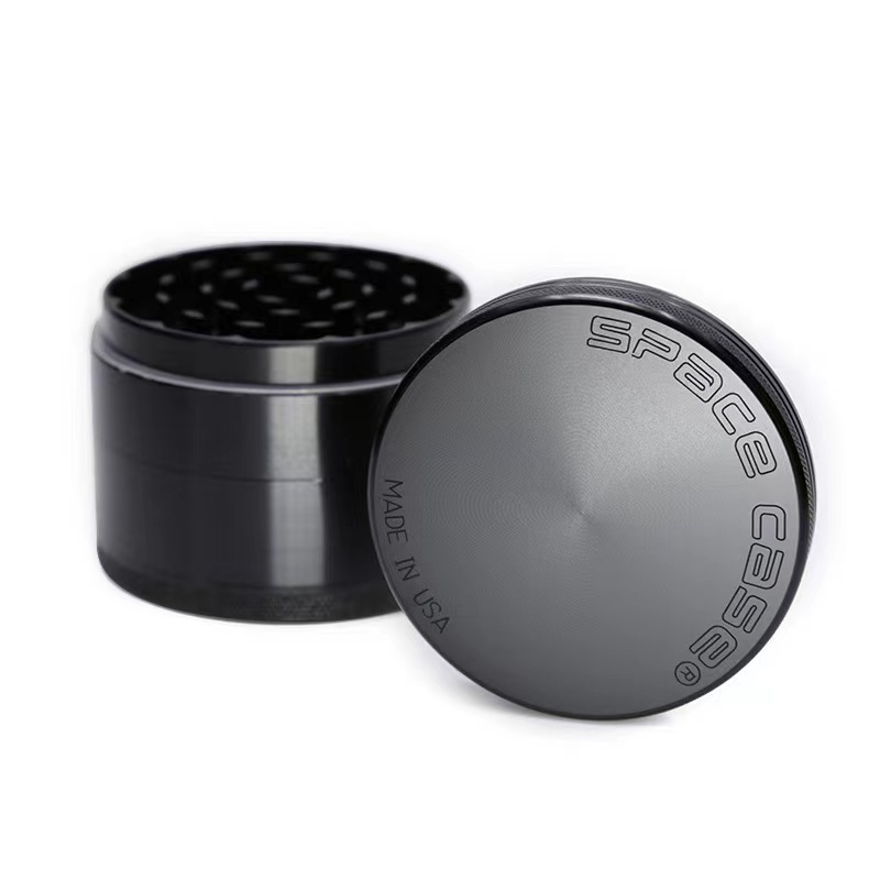 

Chromium crusher cnc teeth filter net dry herb smoke shop 4pc Aluminum space case Grinder tobacco smoking detector disposable shisha vape pen