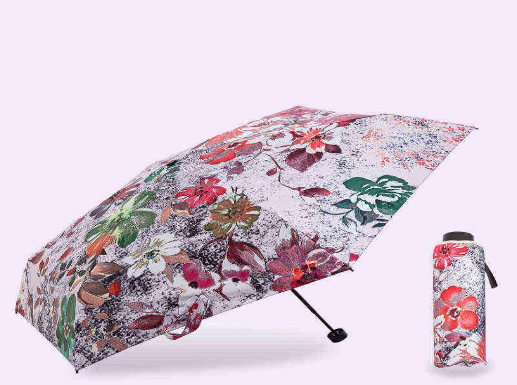 

Flat Mini Women Pocket Small Umbrella Anti Paraguay Sun Rain Windproof Ultra Light 5Folding Manual For Girl J2207229061448
