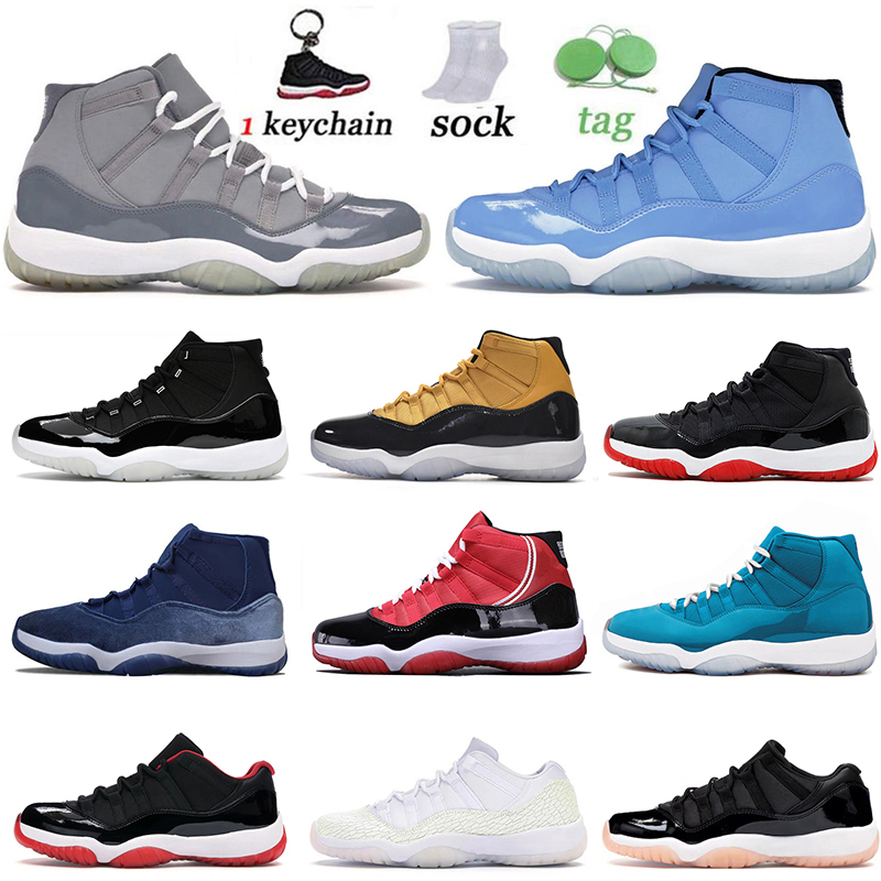 

11 Basketball Shoes 5A-High Quality Men 11s Cherry Cool Grey Midnight Navy 25th Anniversary Legend Blue Concord Bred Low 72-10 Mens Women Trainers Sports Sneakers, A14 low 72-10 36-47