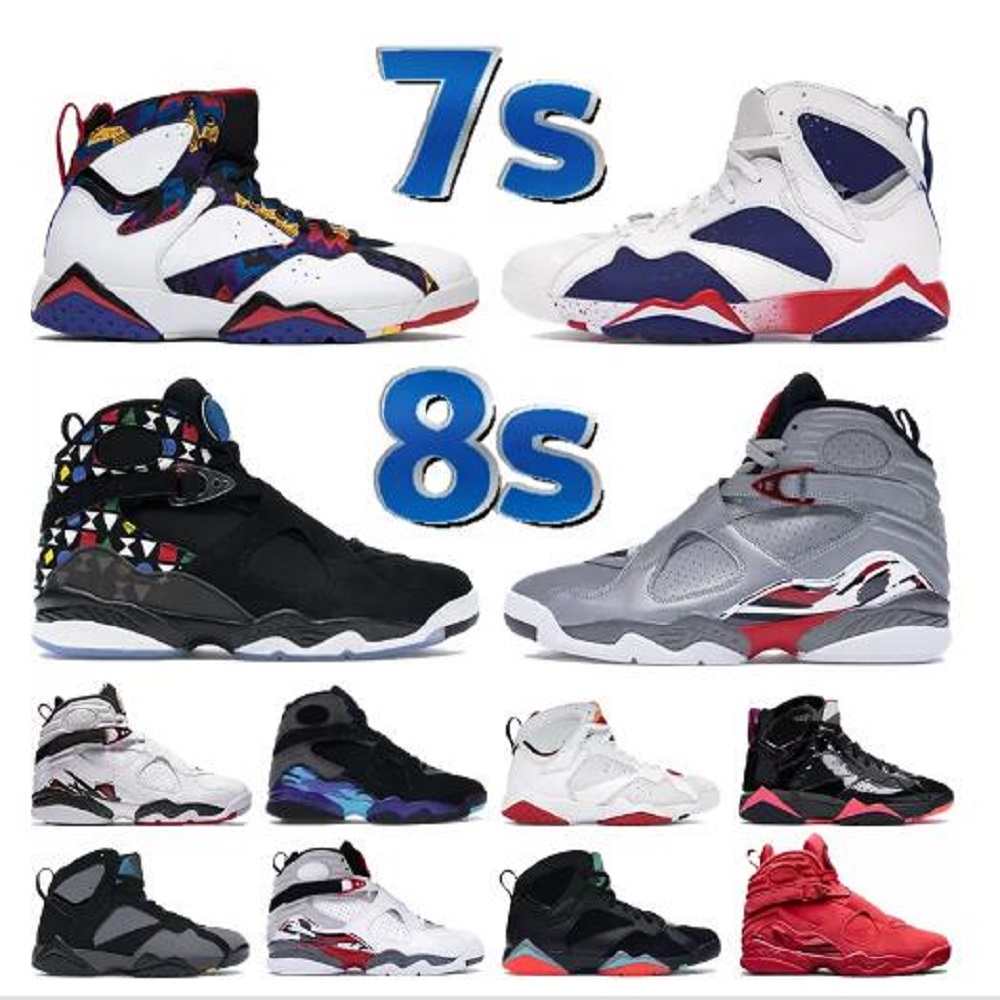 

7 7s Nothing But Net 8 8s Men basketball shoes 54 Tinker Alternate reflective silver Bordeaux Bunny Barcelona nights mens Sneakers, # 21