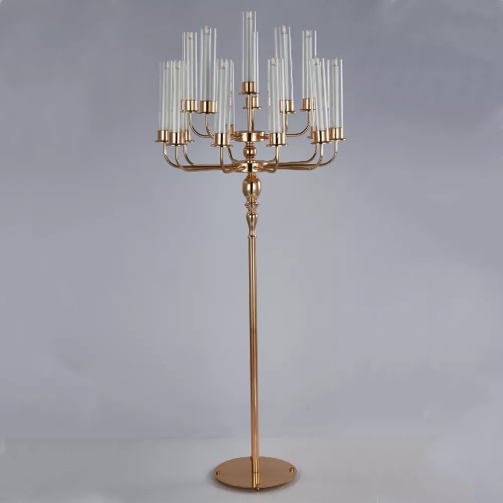 

Candle Holders Candelabras Wedding Table Centerpiece Luxury Candelabrum Metal For Home Decoration