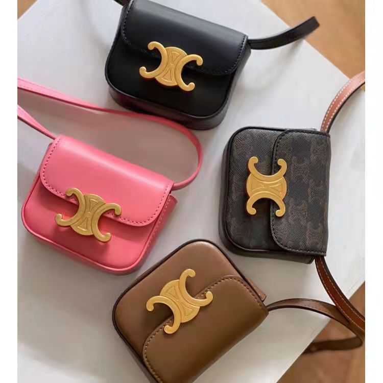 

Design bag Store 80%wholesale Bagarc De Triomphe New Fashion Mini Headset Bag Msenger Niche Dign One Shoulder Zero Wallet, Pink mini
