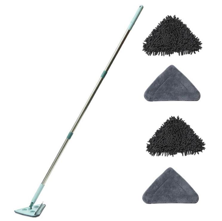 

Triangular Clean Mop Rotating Adjustable With Telescoping Handle Multifunctional With Refills Replacement Cloth For Car Floor 2205