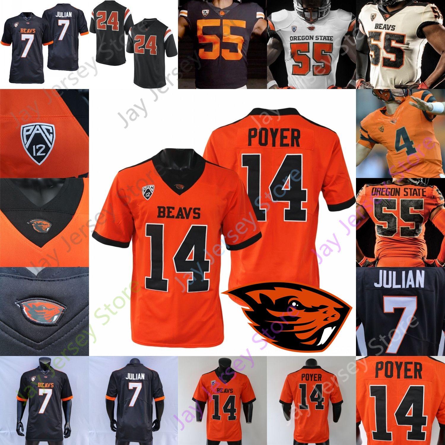 

Oregon State Football Jersey NCAA College Chance Nolan Deshaun Fenwick Tre'Shaun Harrison Anthony Gould Kitan Oladapo Wright Grant Austin Co, Black i
