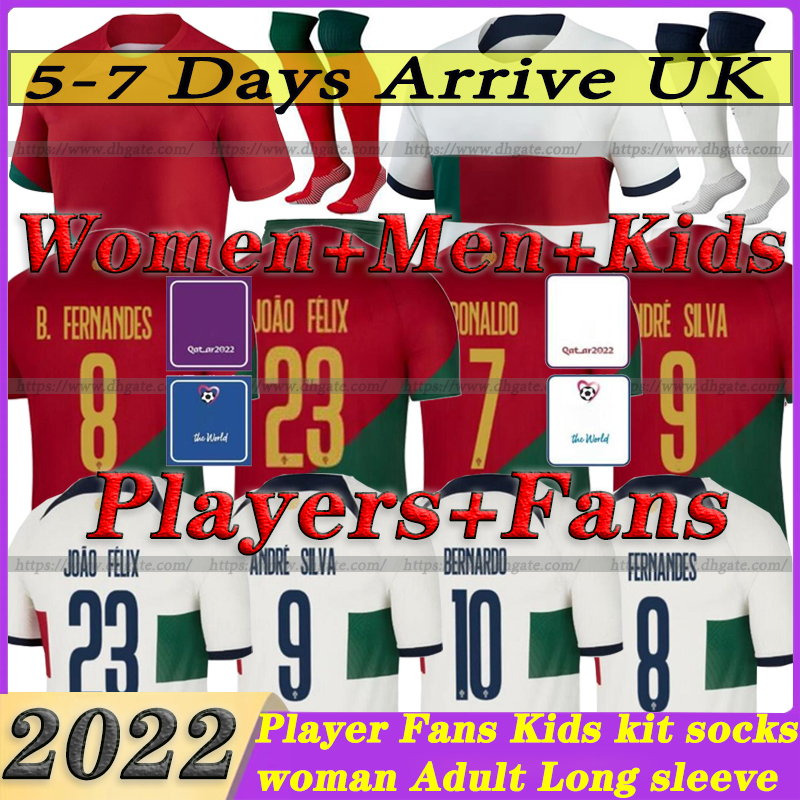 

2022 soccer jersey Portuguese Bruno FERNANDES DIOGO J. world cup Portuguesa 2022 Joao Felix 22 23 Football shirt BERNARDO Portugieser Men Women Kids Kit, Woman home