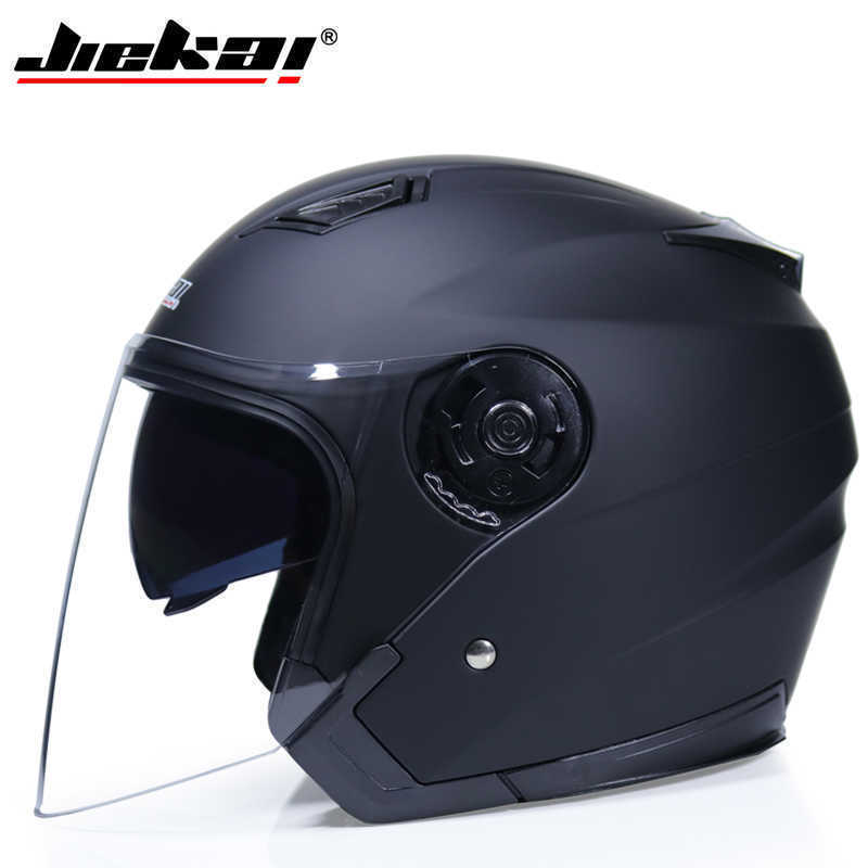 

2020 Motorcycle Helmets Electric Bicycle Helmet Open Face Dual Lens Visors Men Women Summer Scooter Motorbike Moto Bike Helmet Q0630