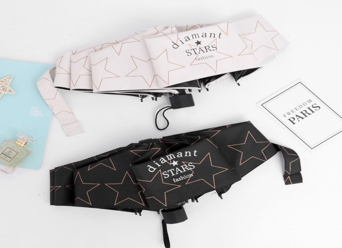

Five Pointed Star Windproof Women Rain Umbrella Men Mini Pocket Five Folding Small Parasol Umbrellas for Children1720215