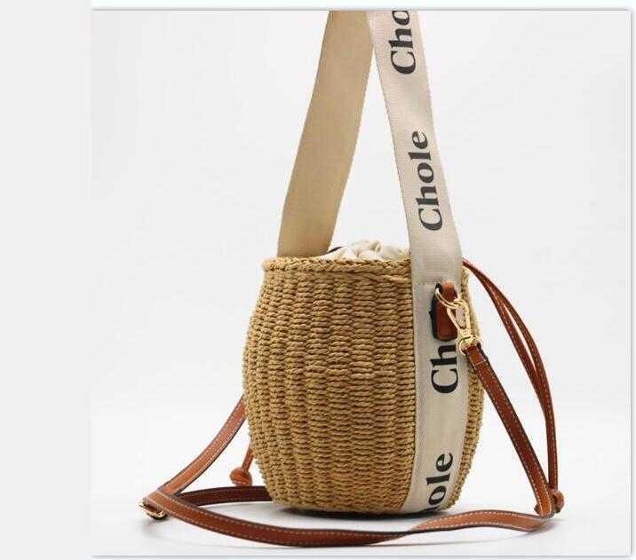 

Chole Bag 2022 Fashion Basket Women Bucket Bag Straw Bags Chole handbag Tote Beach Shoulder Crossbody Womens Chole handbags Designers Bags woody Totes UPV9