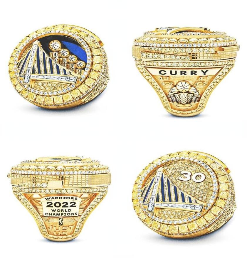 

2022 2023 Golden State Warrioirs Basketball Super Bowl Champions Championship Rings With Wooden Display Box Case Fan Souvenirs Gif2348720