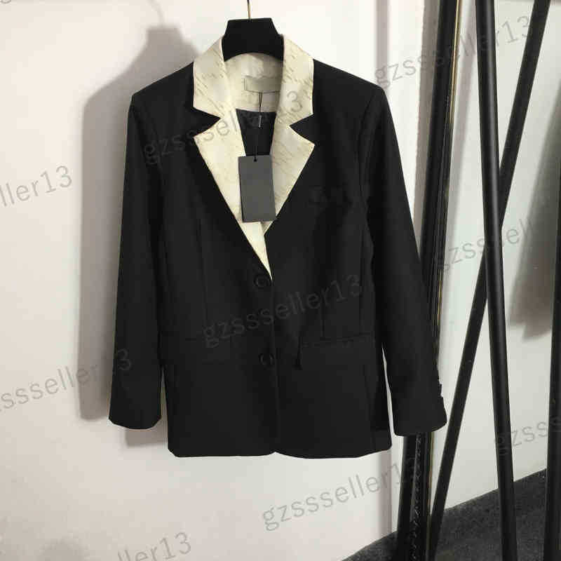 

Embroidery Womens Jacket Designer Fd Autumn Brand Jackets Fashion Logo Print Lapel Panel Slim Fit Blazer Luxury Women Clothing