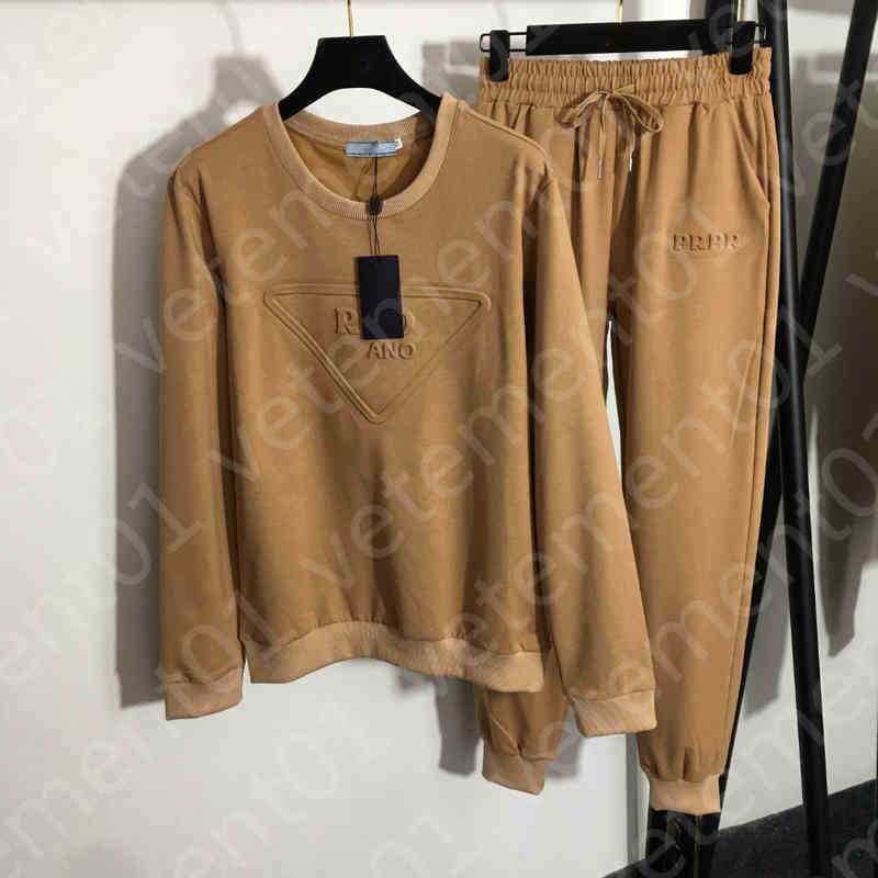 

Designer Women Two Piece Pants Brand Logo Fashion Print Long Sleeve T-Shirt Slim High Waist Pant Suit Comfortable Sexy Luxury Women Clothing